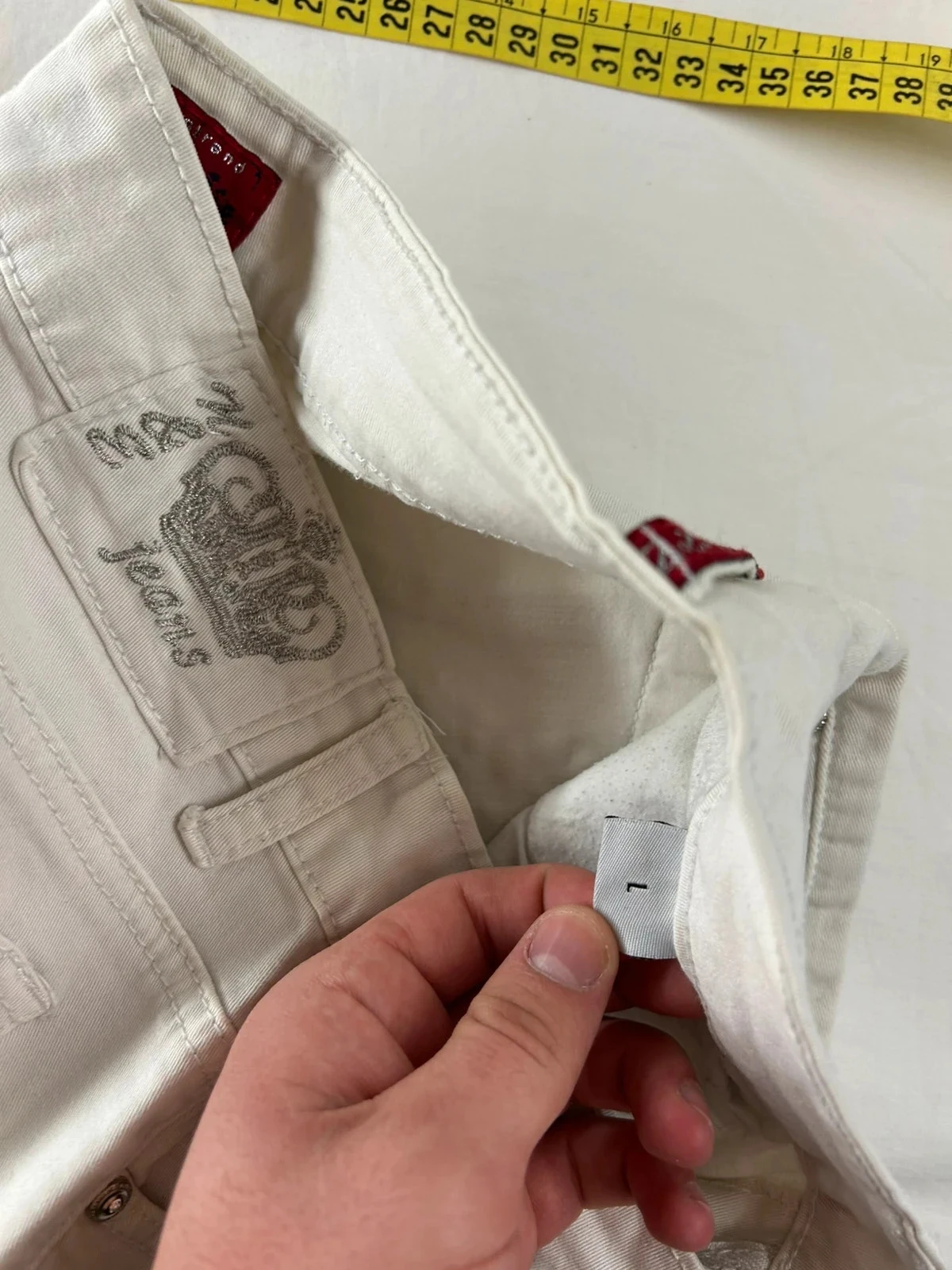 Calça jeans slim branca naturale – photo 10